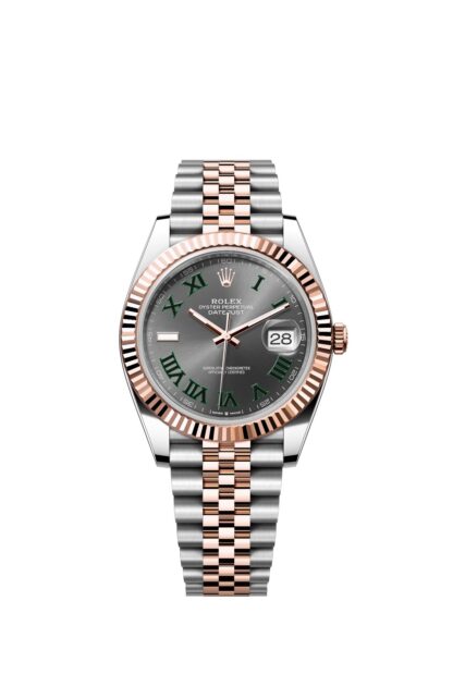 Rolex 41mm Datejust White Case Bevel Bezel Three Beads Strap - Image 6