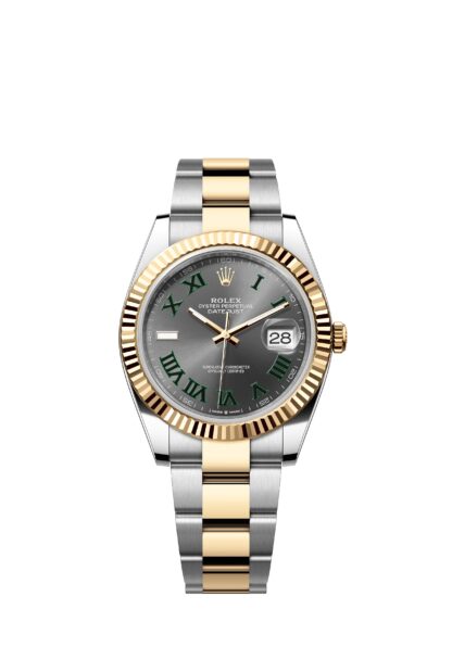 Rolex 41mm Datejust White Case Beveled Bezel Five Beads Strap - Image 7