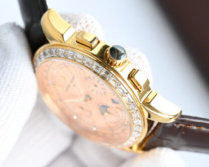 Vacheron Constantin Mechanical watch with moon phase movement - Image 7