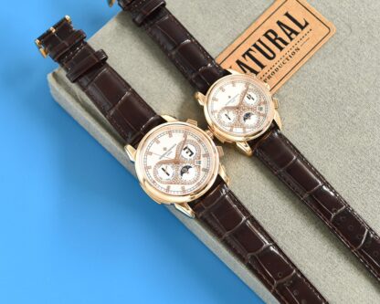 Vacheron Constantin Mechanical watch with moon phase movement - Image 7