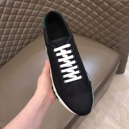 Hermès Paris catwalk simple classic black and green casual shoes - Image 7