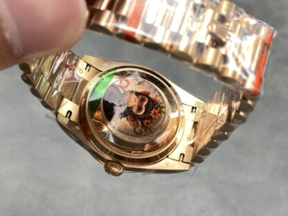 Rolex Oyster Perpetual Day-Date with Mosaic enamel dial - Image 7