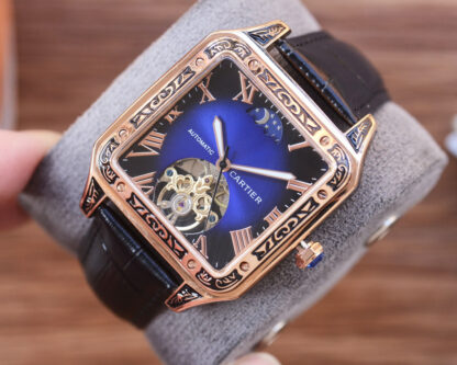Cartier Square Skeleton Mechanical Watch - Image 7