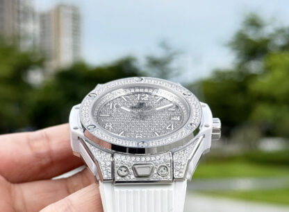 Hublot Big Bang "One Click" Stainless Steel Rainbow Watch - Image 7
