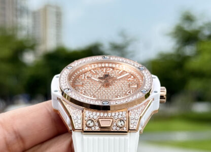 Hublot Big Bang "One Click" Stainless Steel Rainbow Watch - Image 7