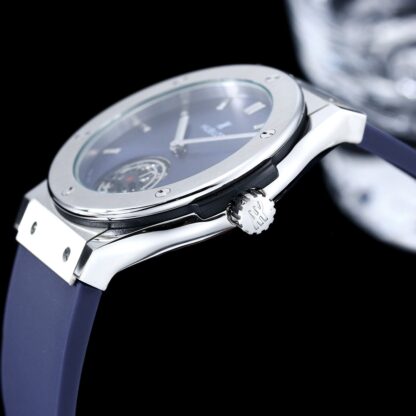 Hublot Ultra-Thin Two-Hand Flywheel Mechanical Watch - Image 7