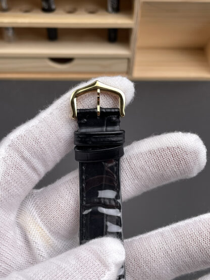 Cartier Santos black gold dial watch - Image 6