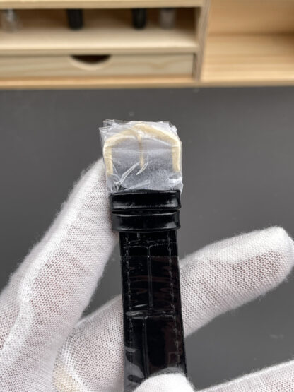 Cartier Tank Gold Black Dial Watch - Image 6