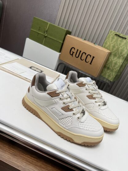 Gucci high and low top distressed sneakers - Image 7