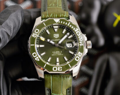 TAGHeuer Tortoiseshell Pattern Bezel Aquaracer Automatic Watch - Image 7