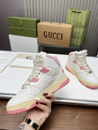 Gucci high and low top distressed sneakers - Image 7