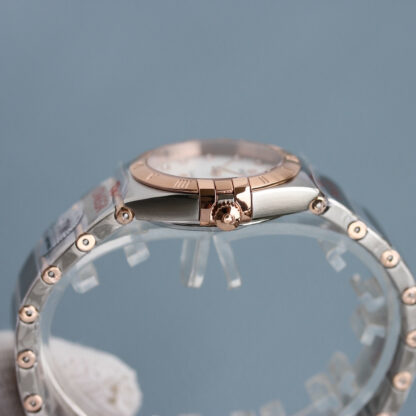 Omega women's Constellation series 28mm quartz wristwatch - Image 6