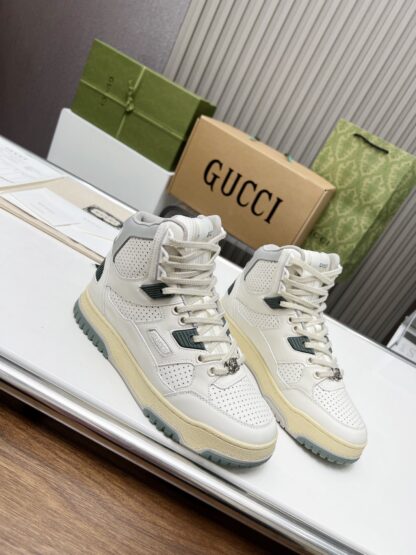 Gucci high and low top distressed sneakers - Image 7