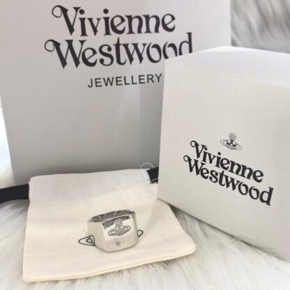 Vivienne Westwood CARLO Square Saturn Solitaire Ring - Image 7