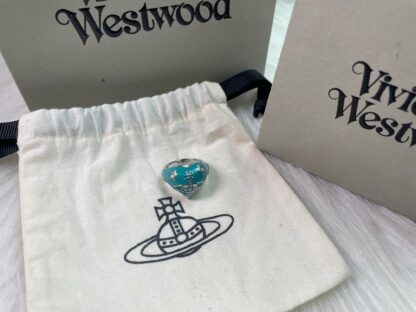 Vivienne Westwood Heart Enamel Ring - Image 7
