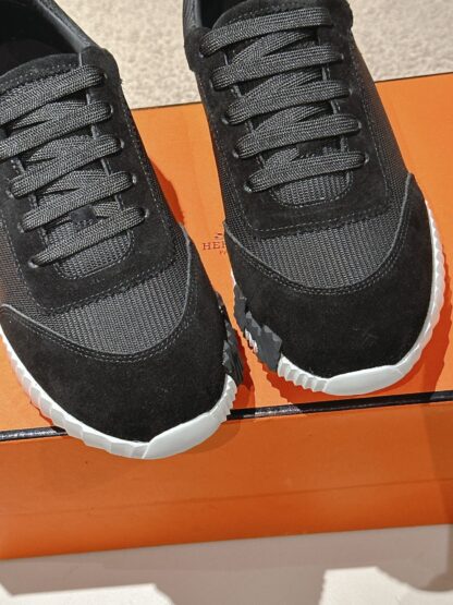 Hermes classic couple black comfortable casual sports shoes - Image 7