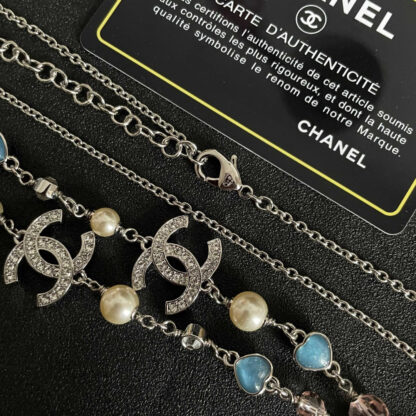 Chanel Love Double C Double Layer Necklace - Image 5