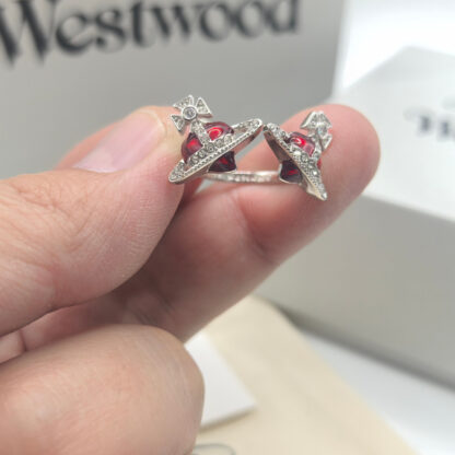 Vivienne Westwood Double Heart Saturn Open Ring - Image 7
