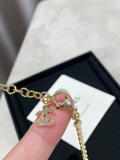 Chanel multi-gemstone double c necklace - Image 7
