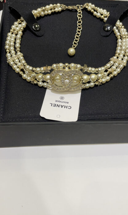 Chanel Multi-layer Pearl Necklace - Image 7