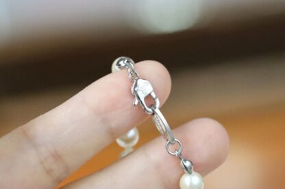 Vivienne Westwood White Diamond Saturn Pearl Necklace - Image 7