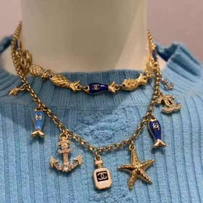 Chanel Ocean Series Multi-element Necklace - Image 5