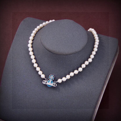 Vivienne Westwood Saturn Pearl Necklace - Image 7