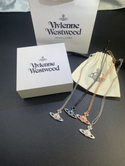 Vivienne Westwood Saturn full diamond necklace - Image 6