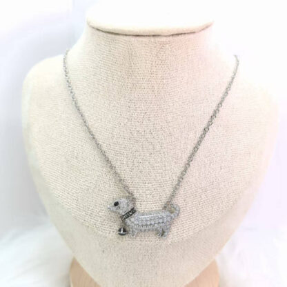 Vivienne Westwood puppy diamond Saturn enamel necklace - Image 7