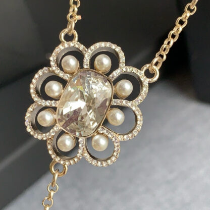 Chanel Tassel Flower Pendant Sweater Necklace - Image 6