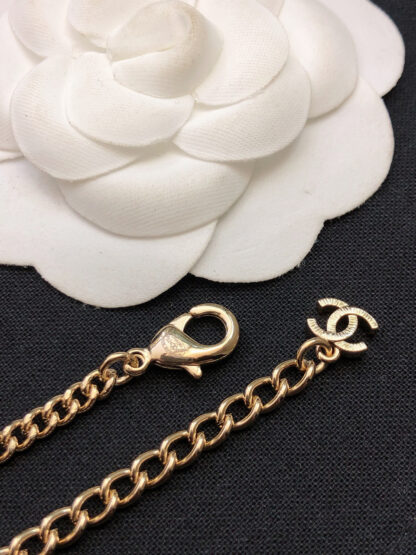 Chanel diamond pattern bag necklace - Image 7