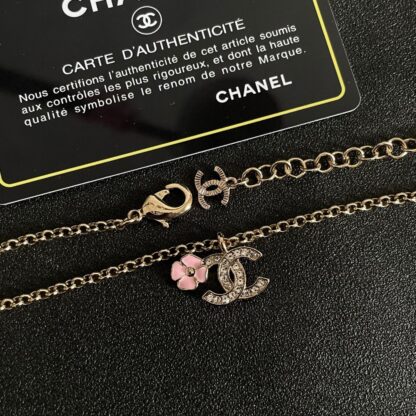 Chanel Camellia Double C Necklace - Image 5