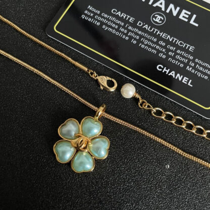 Chanel Camellia Double C Necklace - Image 5