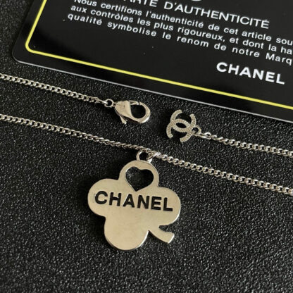 Chanel Camellia Letter Necklace - Image 5
