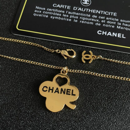 Chanel Camellia Letter Necklace - Image 5