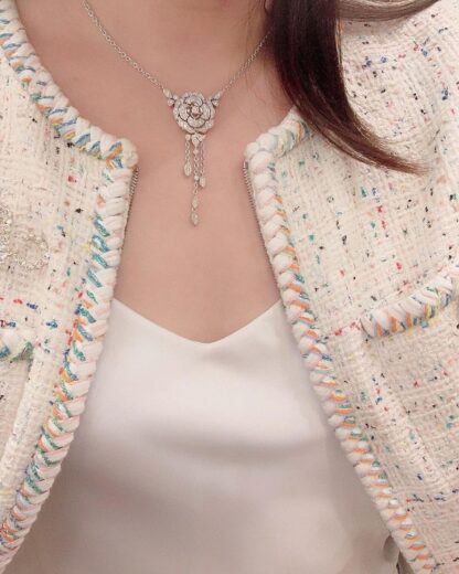 Chanel Camellia Diamond Necklace - Image 7