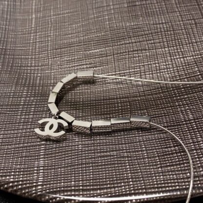 Chanel Fashion Silver Pendant Necklace - Image 6