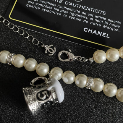 Chanel Fashion Vintage Necklace - Image 6