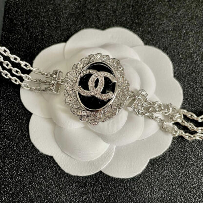 Chanel Double C Diamond Necklace - Image 6