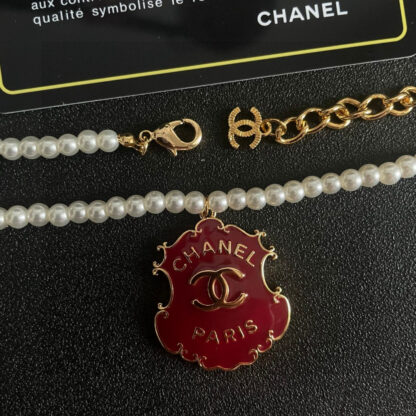 Chanel Pearl Double C Necklace - Image 5