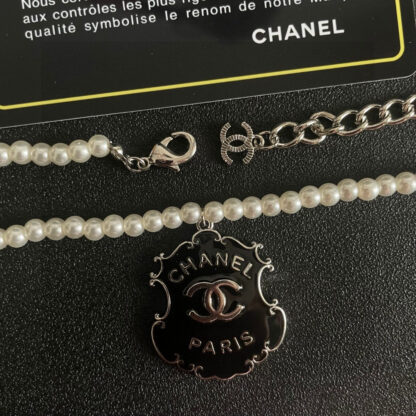 Chanel Pearl Double C Necklace - Image 5