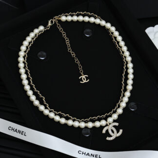Chanel Double Pearl Necklace