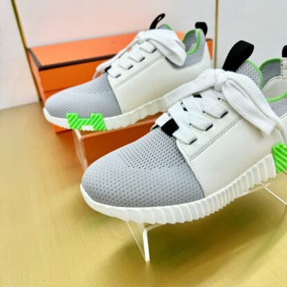 Hermes Spring and Summer Couple's Gray Green Breathable and Durable Sports Casual Shoes - Image 7