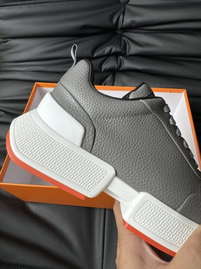 Hermès Grey Premium Ultra Lightweight Sneakers - Image 8