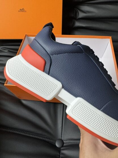 Hermès Dark Blue Premium Ultra Lightweight Sneakers - Image 8