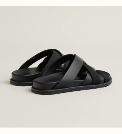 Hermès black woven couple sandals - Image 3