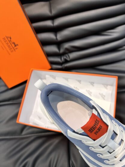 Hermes Men's Light Blue Soft and Comfortable Casual Sports Shoes - Image 8