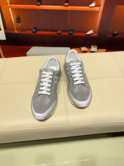 Hermes green grey French Paris catwalk simple casual shoes - Image 8