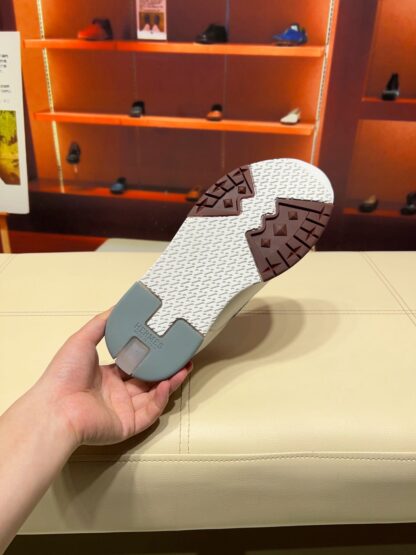 Hermes blue-grey French Paris catwalk simple casual shoes - Image 8