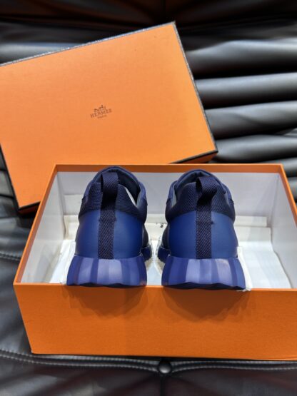 Hermès men's dark blue versatile casual sports shoes - Image 8